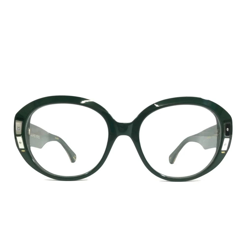 Alfred Kerbs Eyeglasses Frames AURORA GR Green Silver Round Full Rim 54-19-140